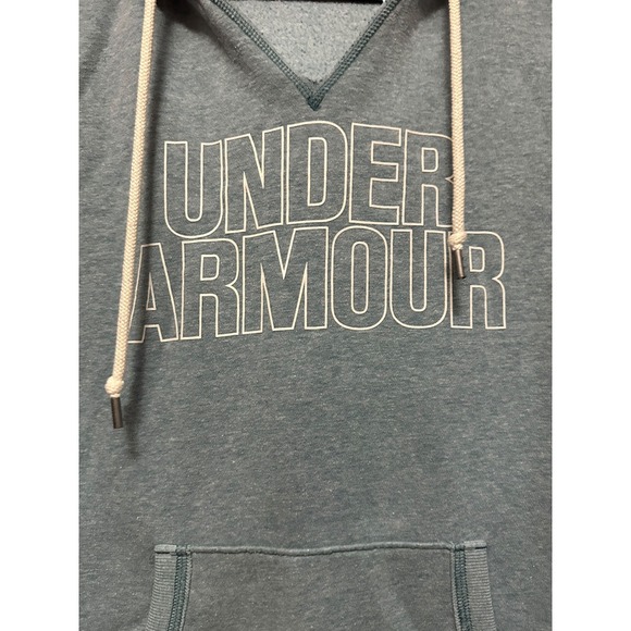 Under Armour Hoodie Sweatshirt Womens Small Pullover Athletic Blue - Picture 2 of 5